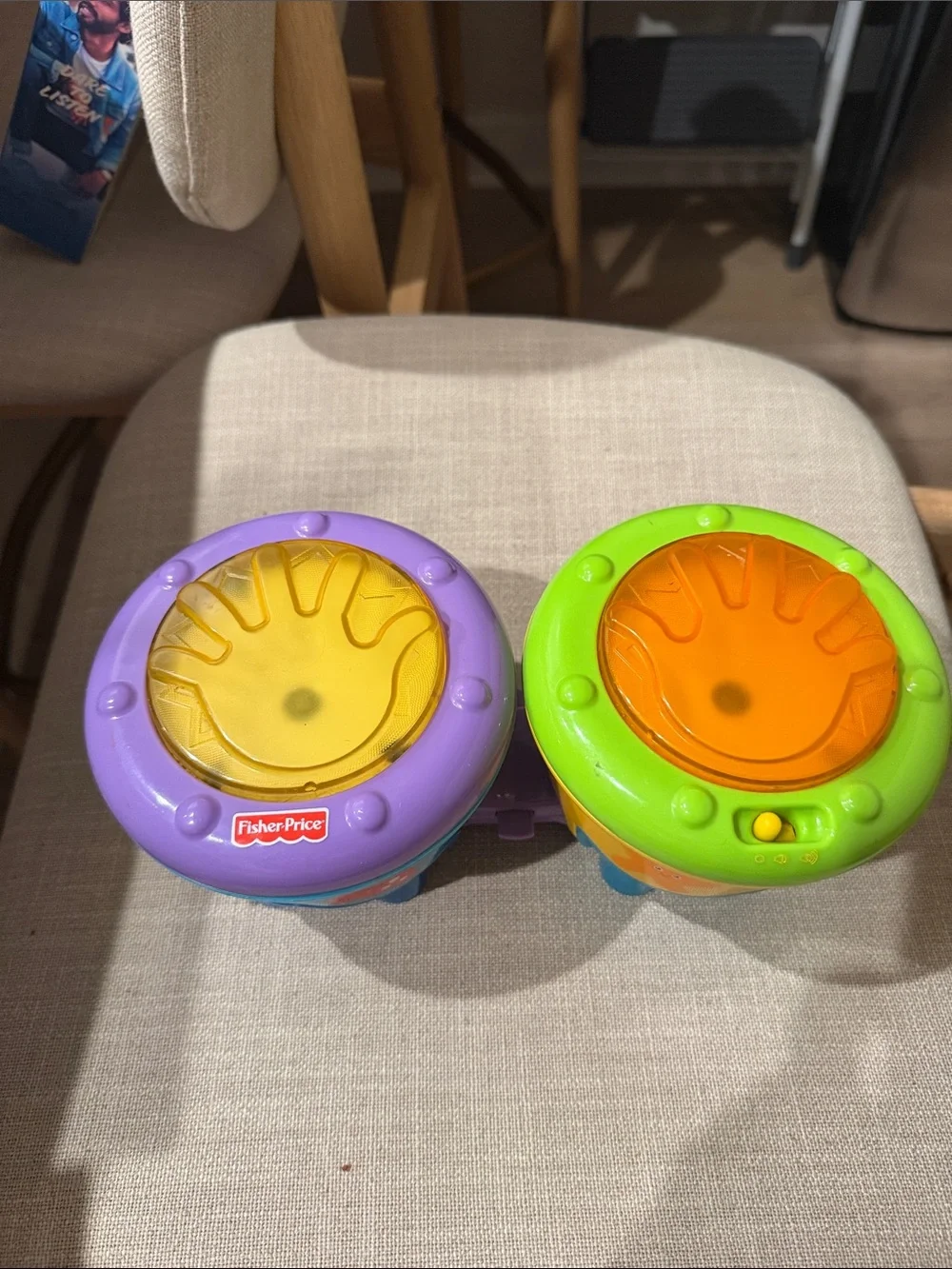 Fisher-Price Ocean Drum Set - Purple, Blue, Yellow, Green, Orange
